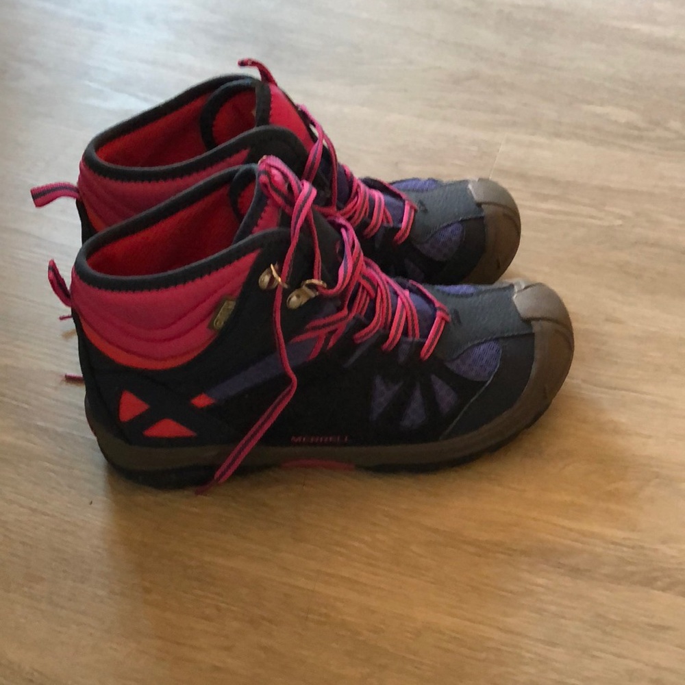 Colorful hiking boots